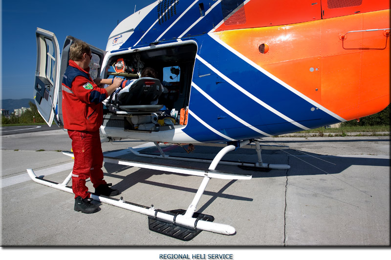 Securing patient prior to flight